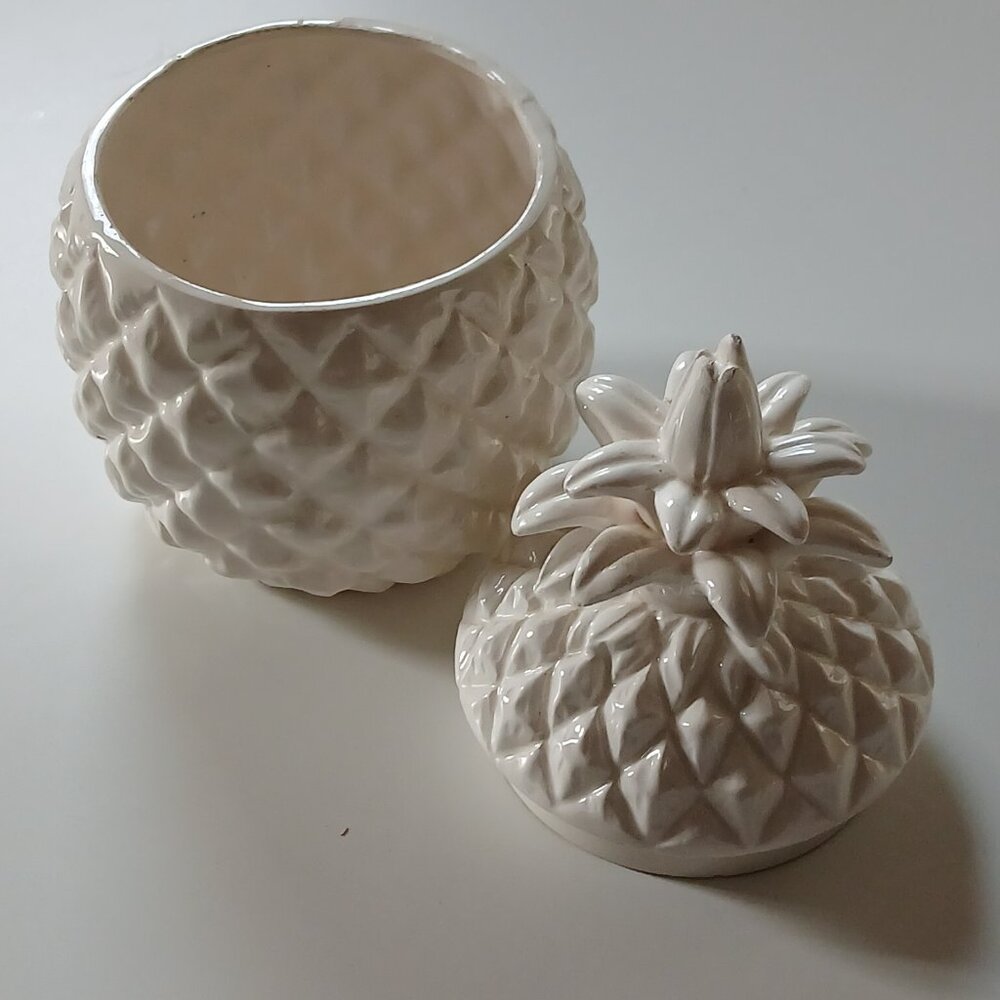 Pineapple ceramic container - Picture 2 of 4